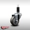 Service Caster 3'' SS Gray Poly Wheel Swivel 1-1/4'' Expanding Stem Caster SCC-SSEX20S314-PPUB-114 - alternate 3